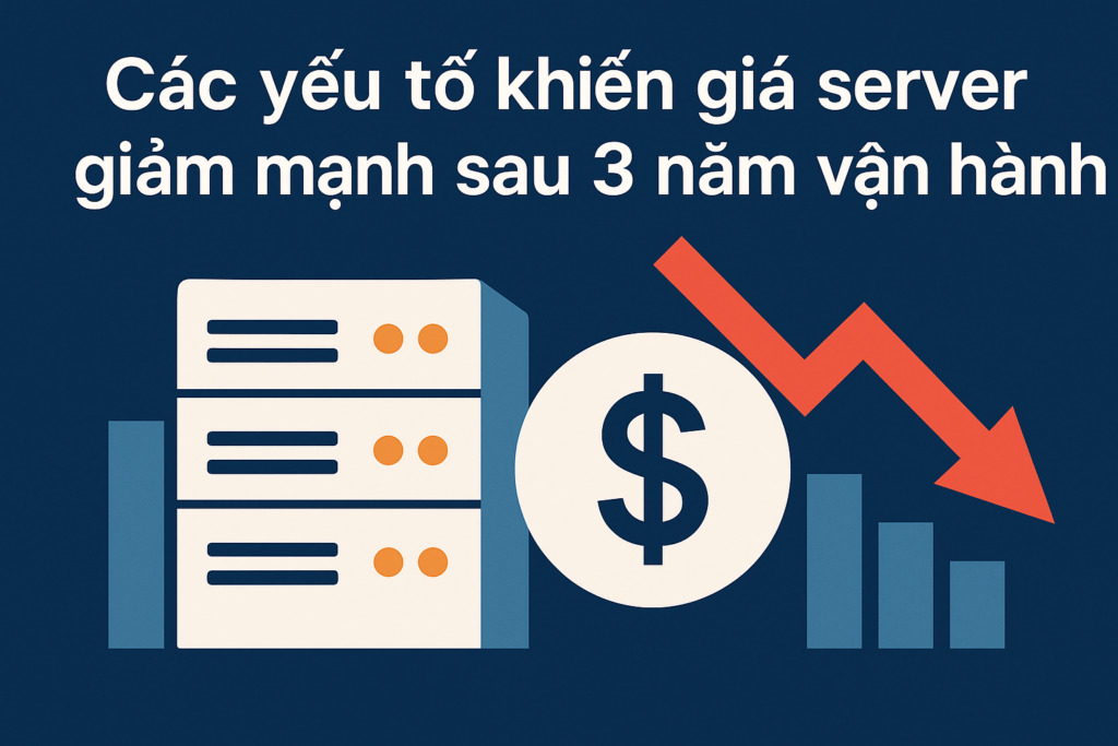 Các yếu tố khiến giá server giảm mạnh sau 3 năm vận hành