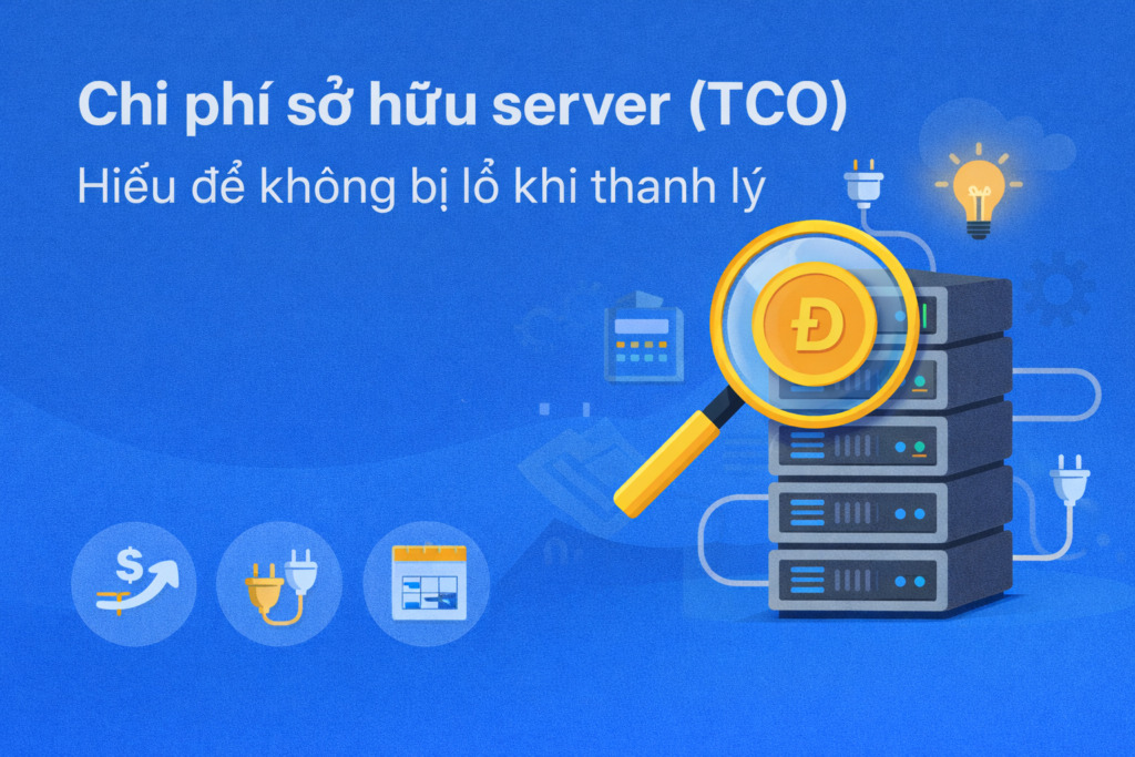 Chi phí sở hữu server (TCO) – Hiểu để không bị lỗ khi thanh lý