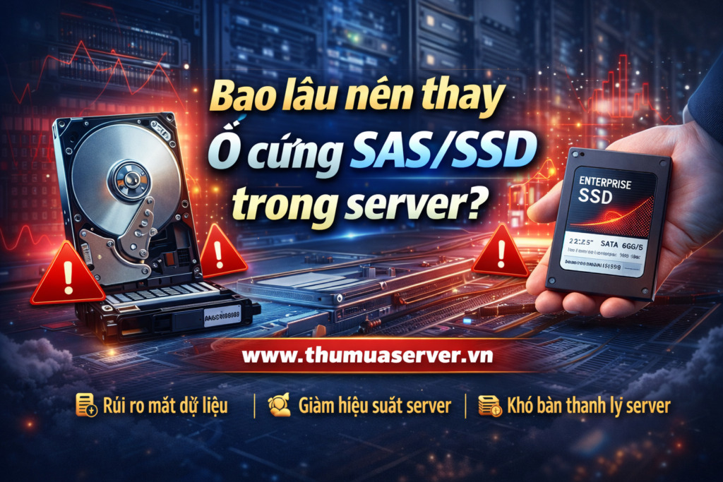 Bao lâu nên thay ổ cứng SASSSD trong server