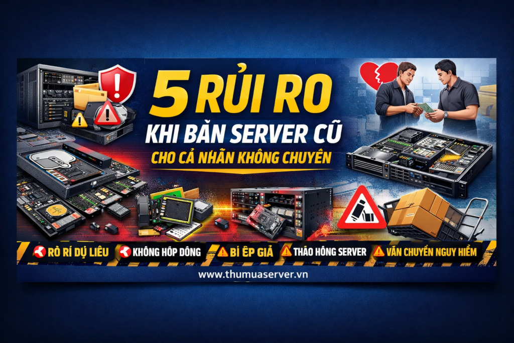 5 rủi ro khi bán server cũ cho cá nhân không chuyên