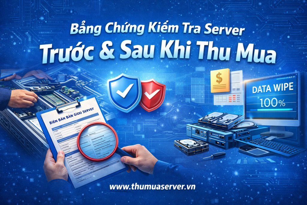 Bằng chứng kiểm tra server trước & sau khi thu mua – Minh bạch như thế nào