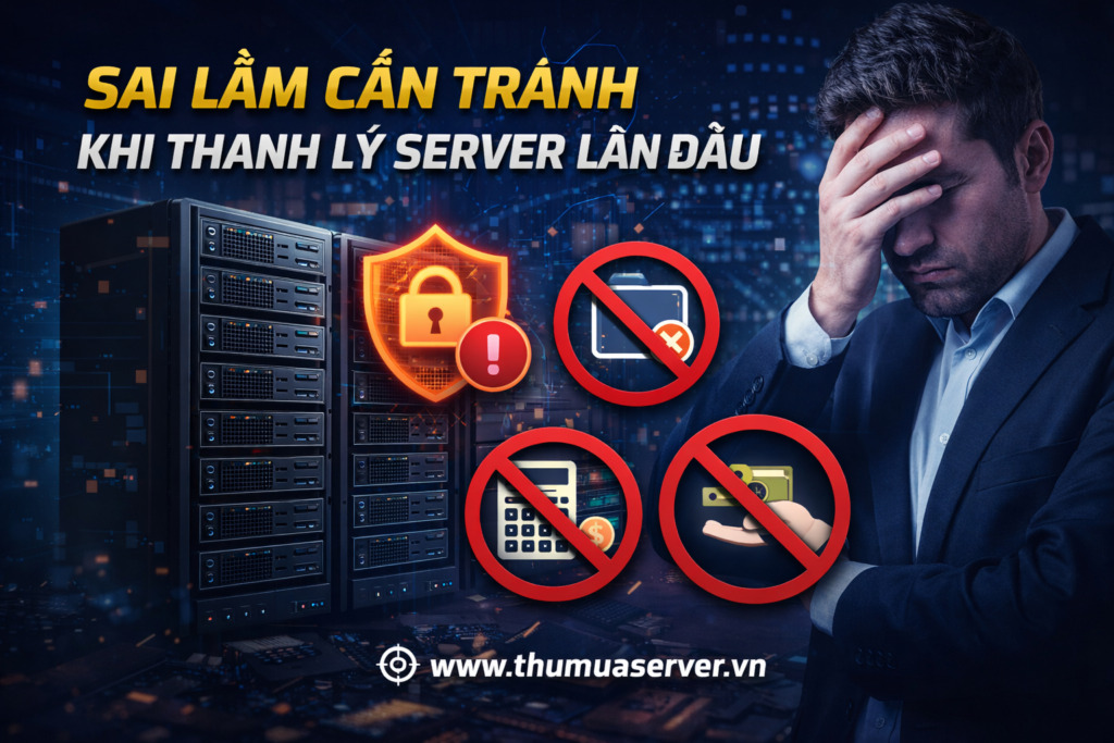 Khách hàng thường mắc sai lầm gì khi thanh lý server lần đầu