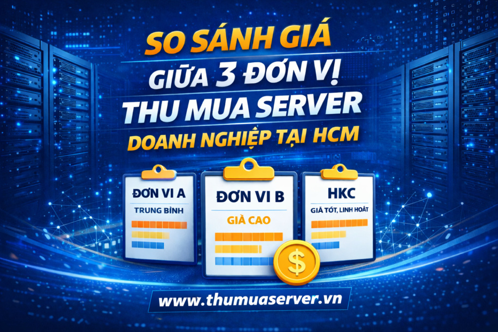 So sánh giá thu mua server doanh nghiệp tại HCM