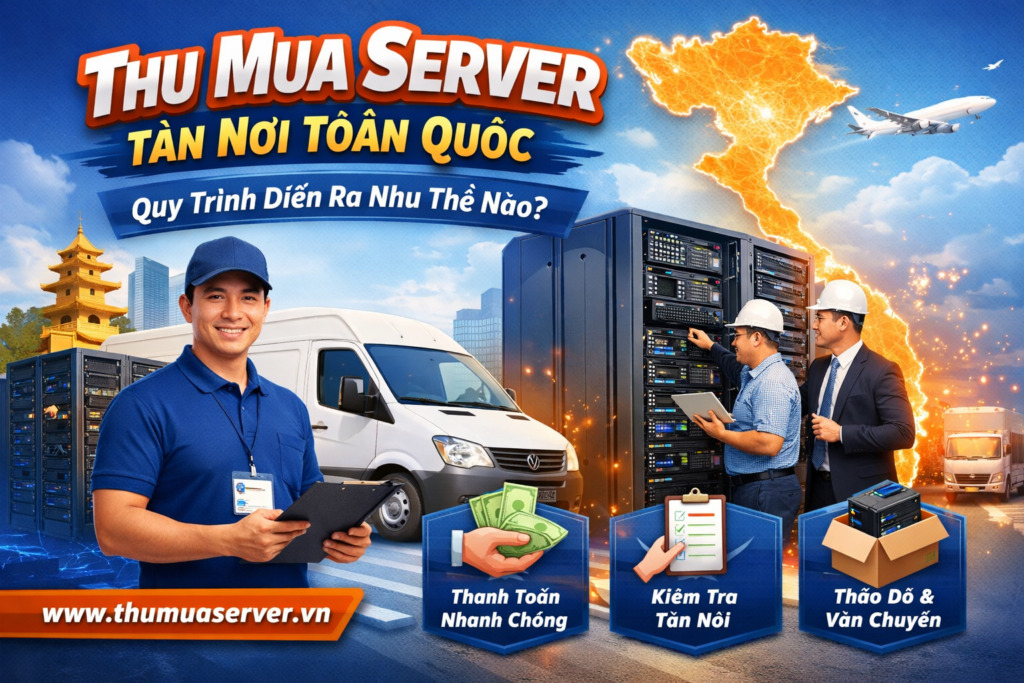 Thu mua server tận nơi toàn quốc – Quy trình diễn ra như thế nào